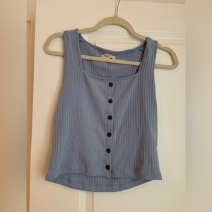 Madewell Women's Ribbed Button-Front Crop
Tank Size M